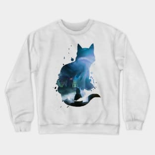 Cat and loneless Crewneck Sweatshirt